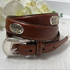 Fossil Mens Brown Golf Leather Belt size 44